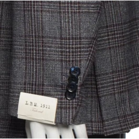 LBM 1911 Silk Plaid Blazer Jacket - Picture 6 of 12